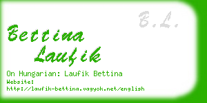 bettina laufik business card